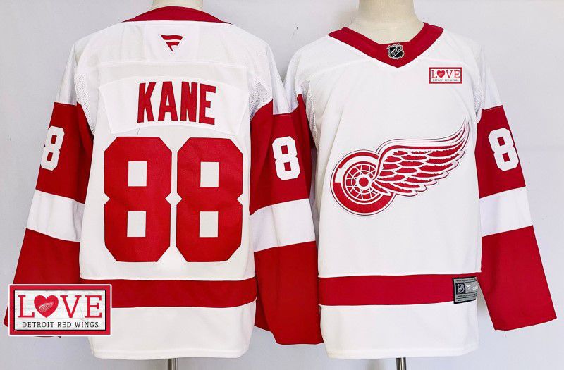 Men Detroit Red Wings #88 Kane White Fanatics 2025 NHL Jersey style 6->detroit red wings->NHL Jersey